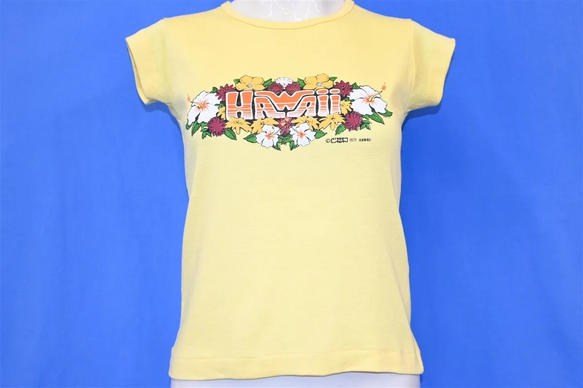 70s Hawaii Hibiscus Flowers Crazy Shirts t-shirt Women's Small