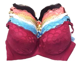Allover Floral Lace Bras & Wide Wing