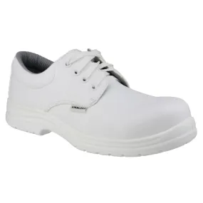 Amblers Safety FS511 Metal-Free Water-Resistant Lace up Safety Shoe White