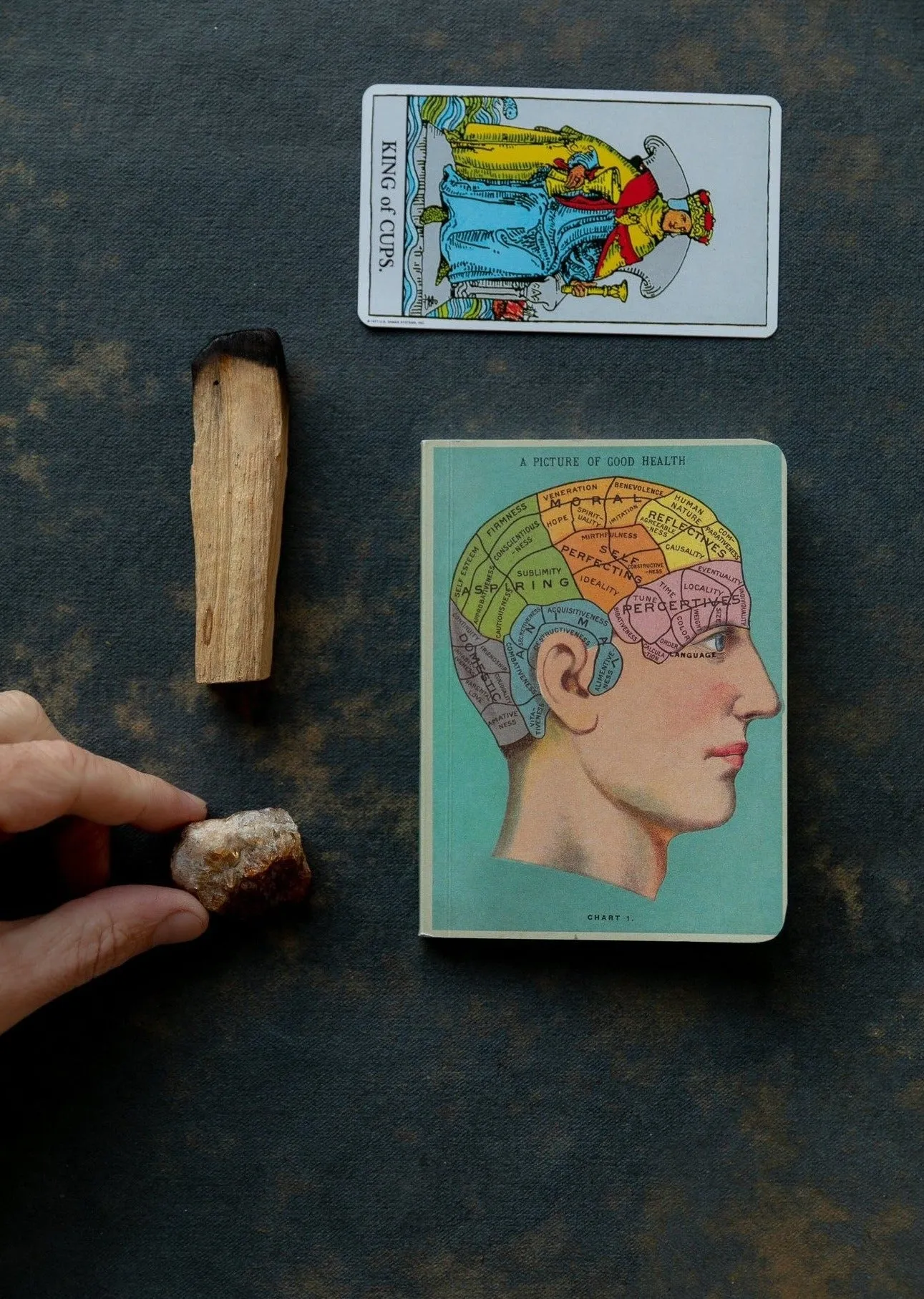 Arcana of Cups #0334 Heavy Metal Hand-Painted Flatlay Surface