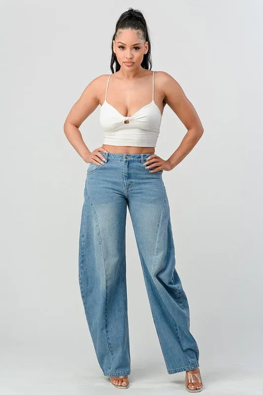 Athena Wide Leg Denim Jeans