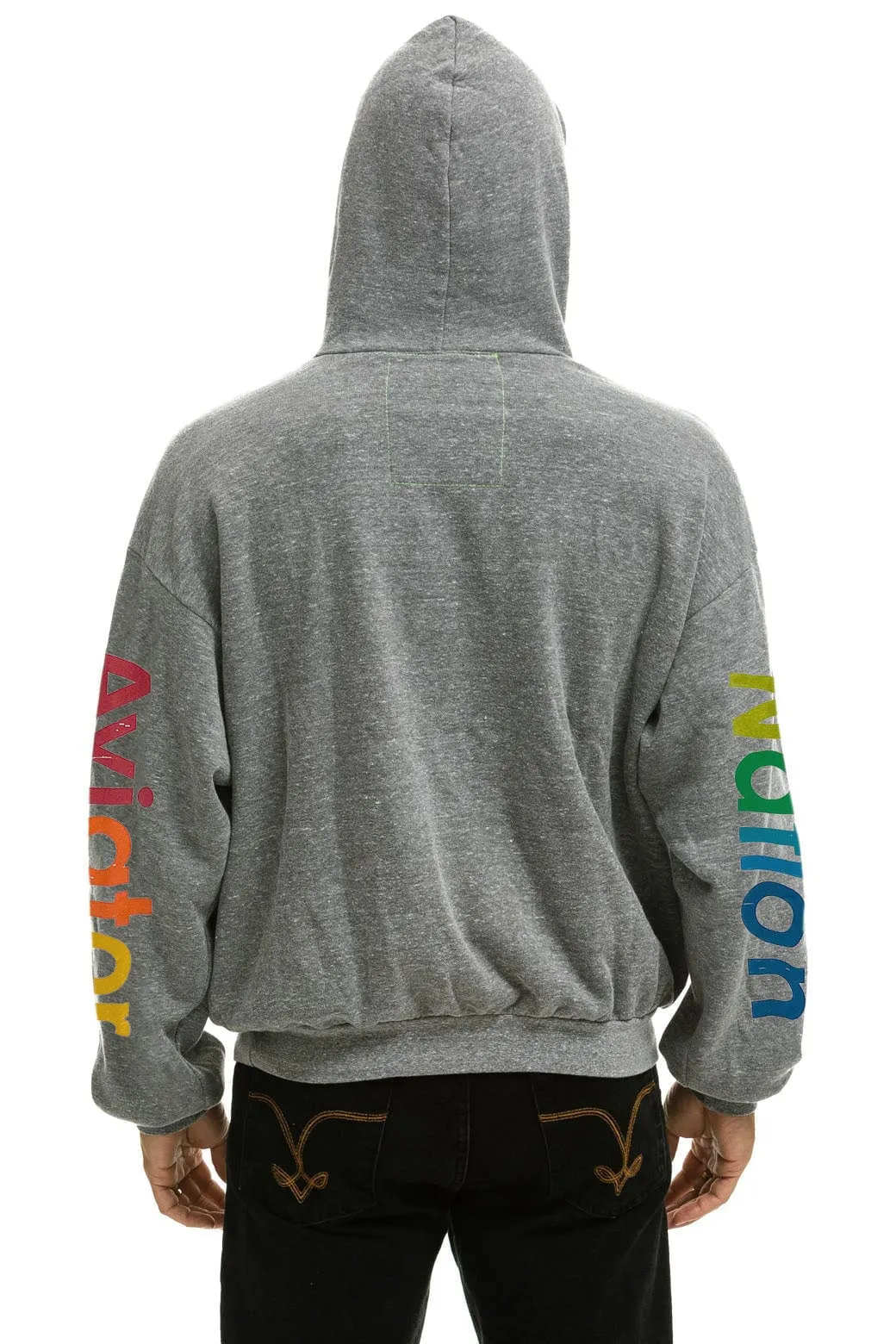 AVIATOR NATION LAS VEGAS RELAXED PULLOVER HOODIE - HEATHER GREY