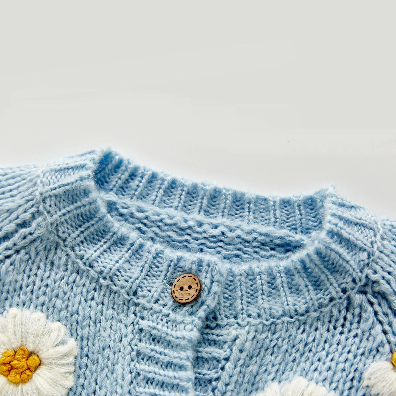 Baby O-Neck Floral Printed Knitting Sweaters, 2Colors