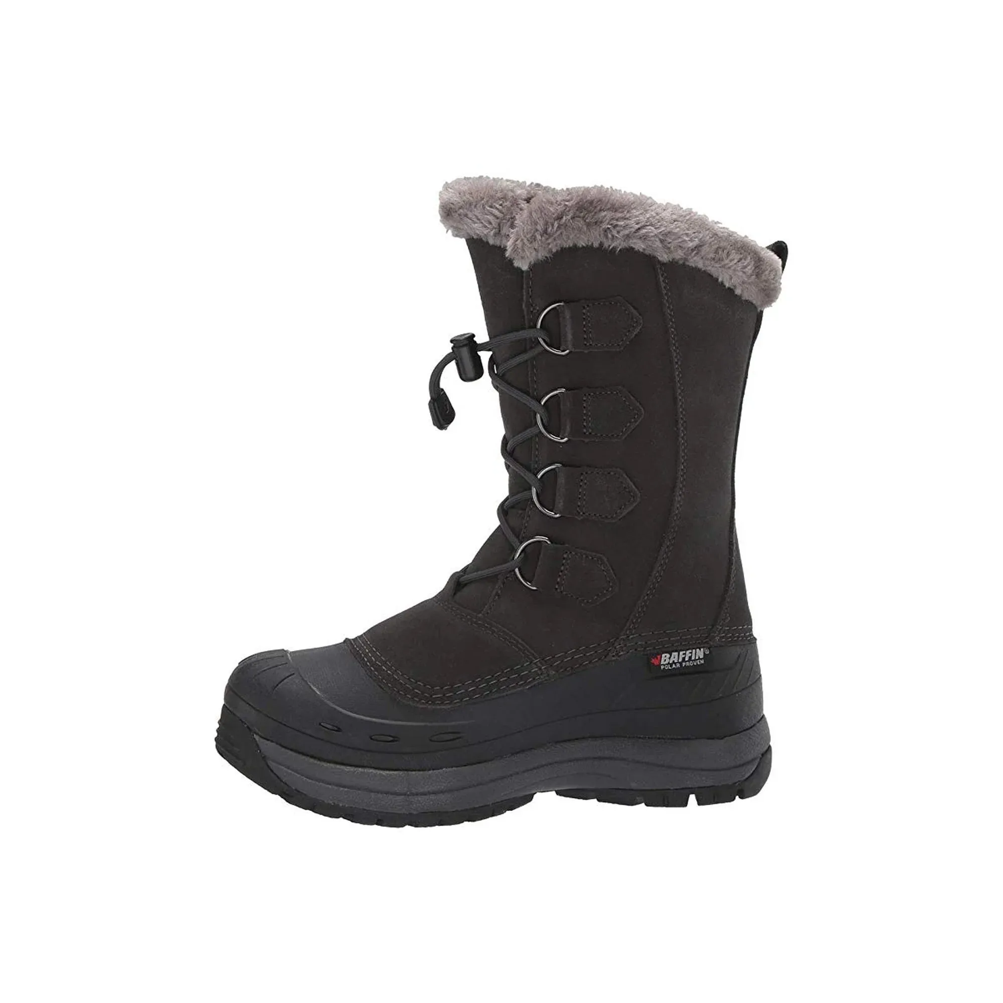 Baffin 4510-0185CAR Women's Chloe Waterproof Snow Boot Round Toe Winter Boots, Size: 9, Charcoal