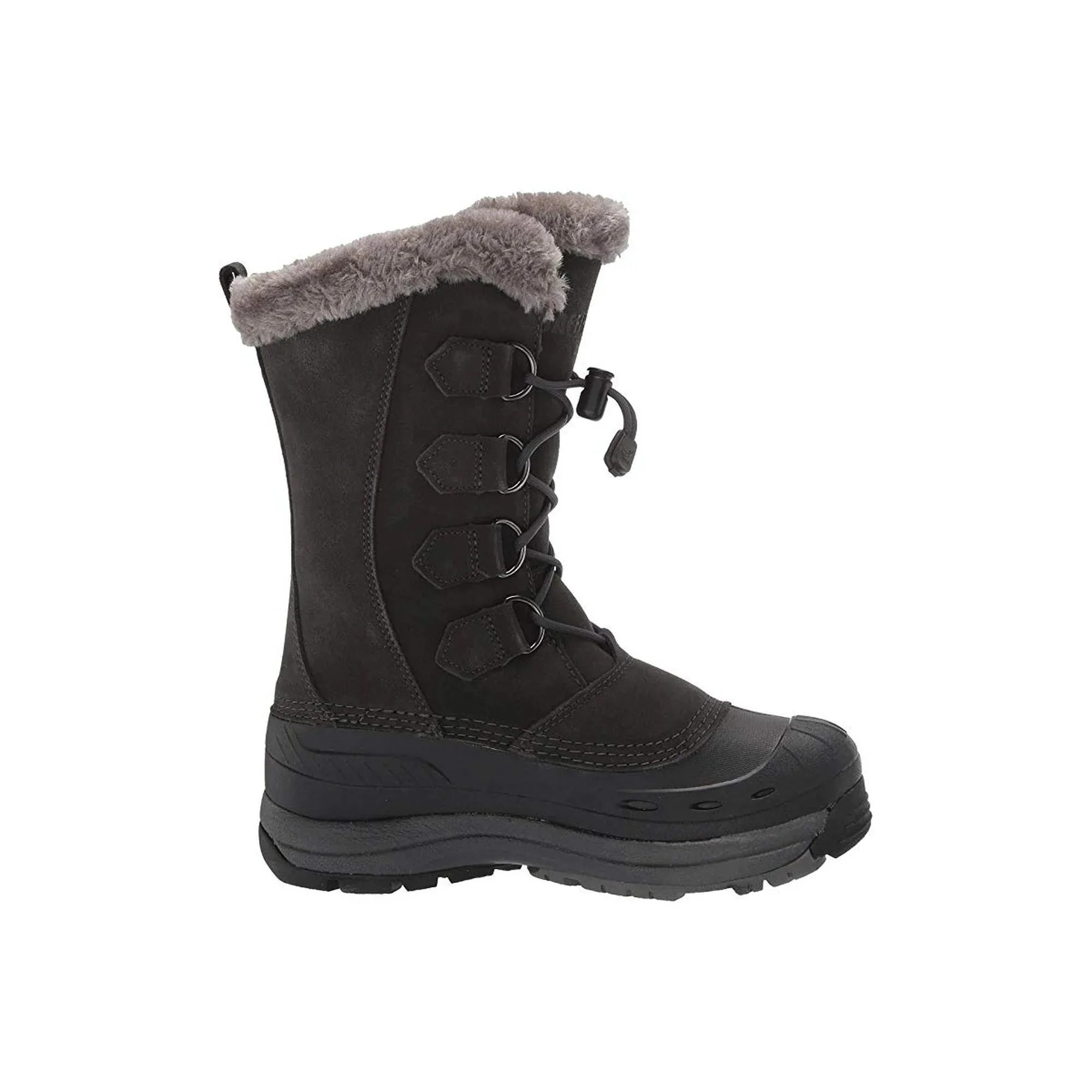 Baffin 4510-0185CAR Women's Chloe Waterproof Snow Boot Round Toe Winter Boots, Size: 9, Charcoal