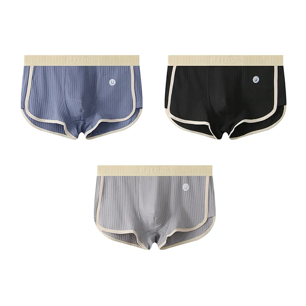 Breathable Mesh U Crotch Boxer Set
