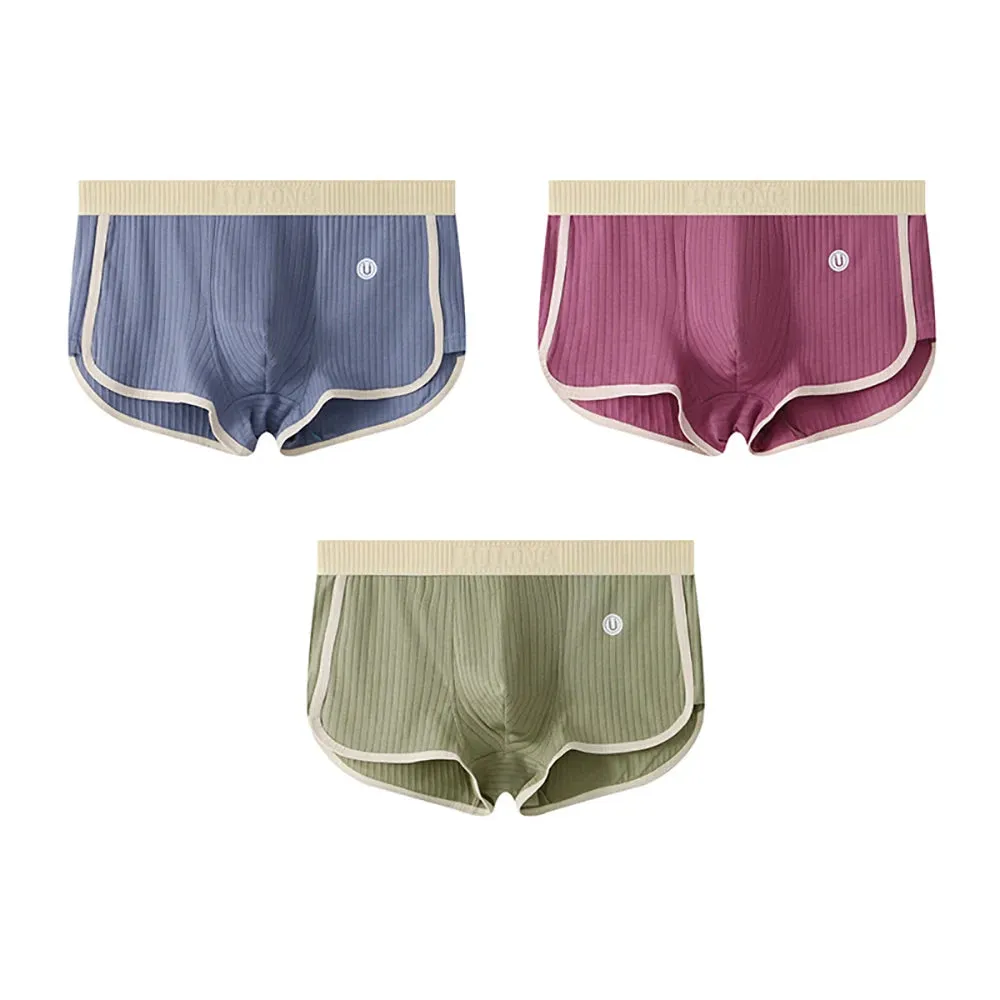 Breathable Mesh U Crotch Boxer Set