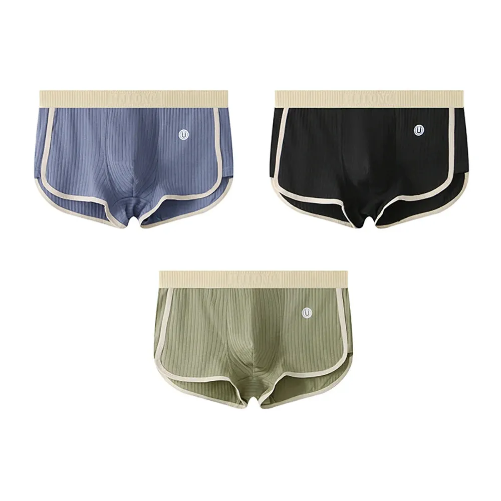 Breathable Mesh U Crotch Boxer Set