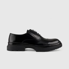 Bulletti Lace Up Chunky Sole Black 8316
