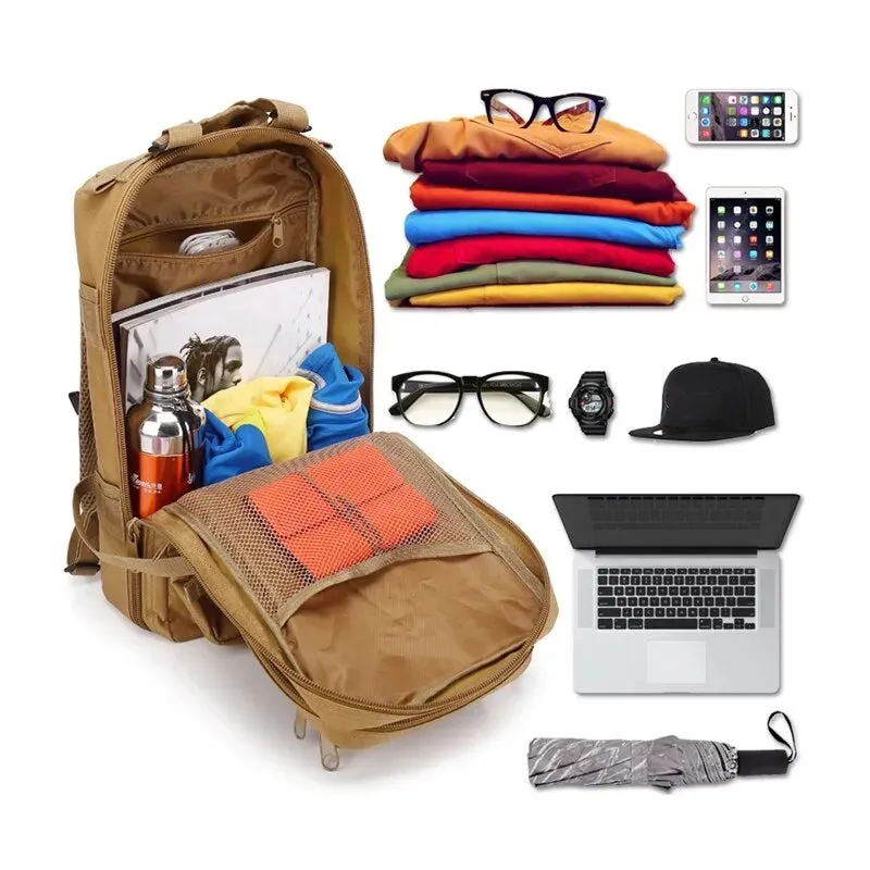 Camouflage Nylon Military Backpack for Outdoor Activities