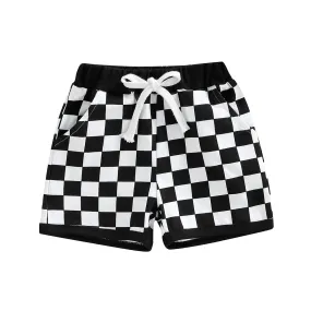 Checkered Baby Shorts