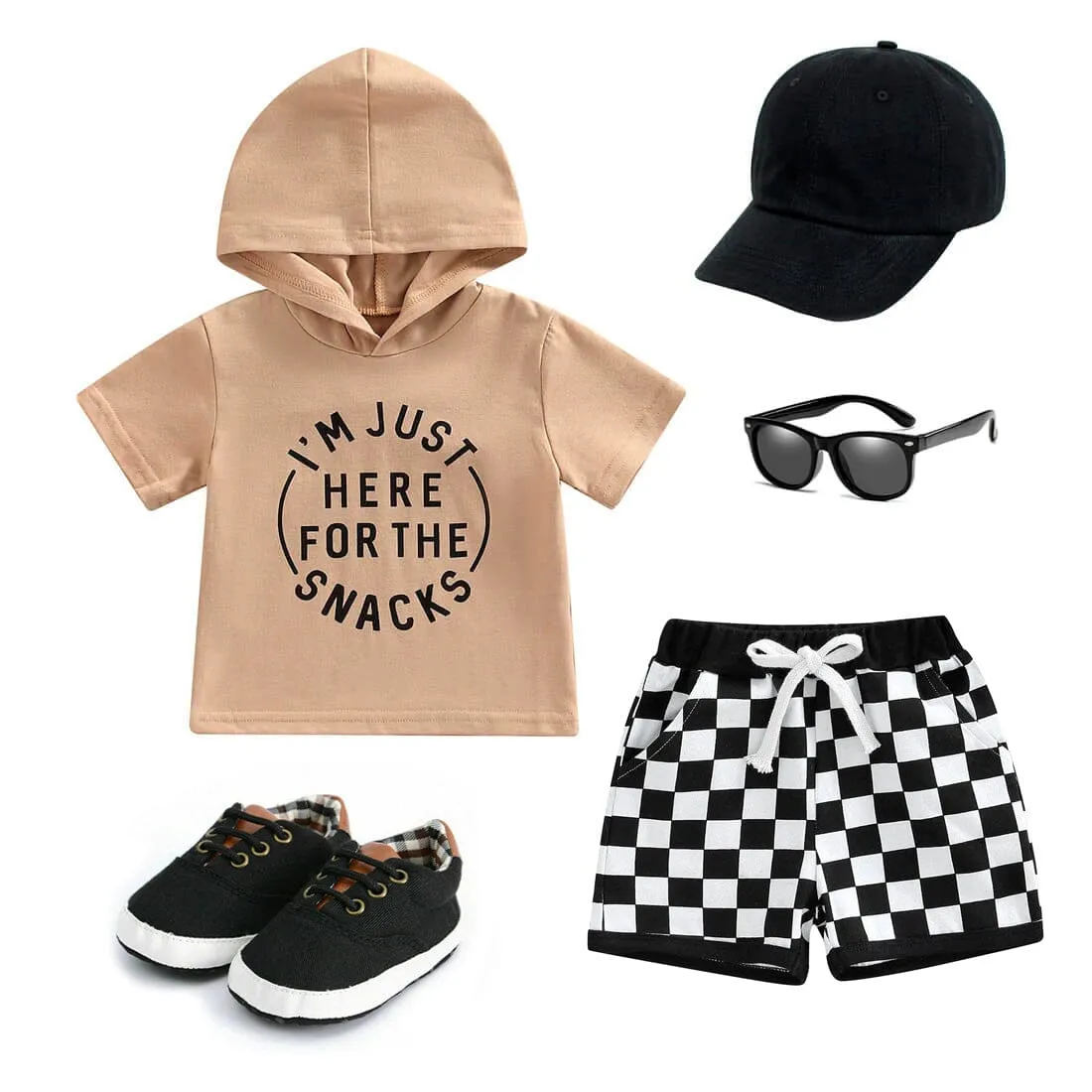 Checkered Baby Shorts