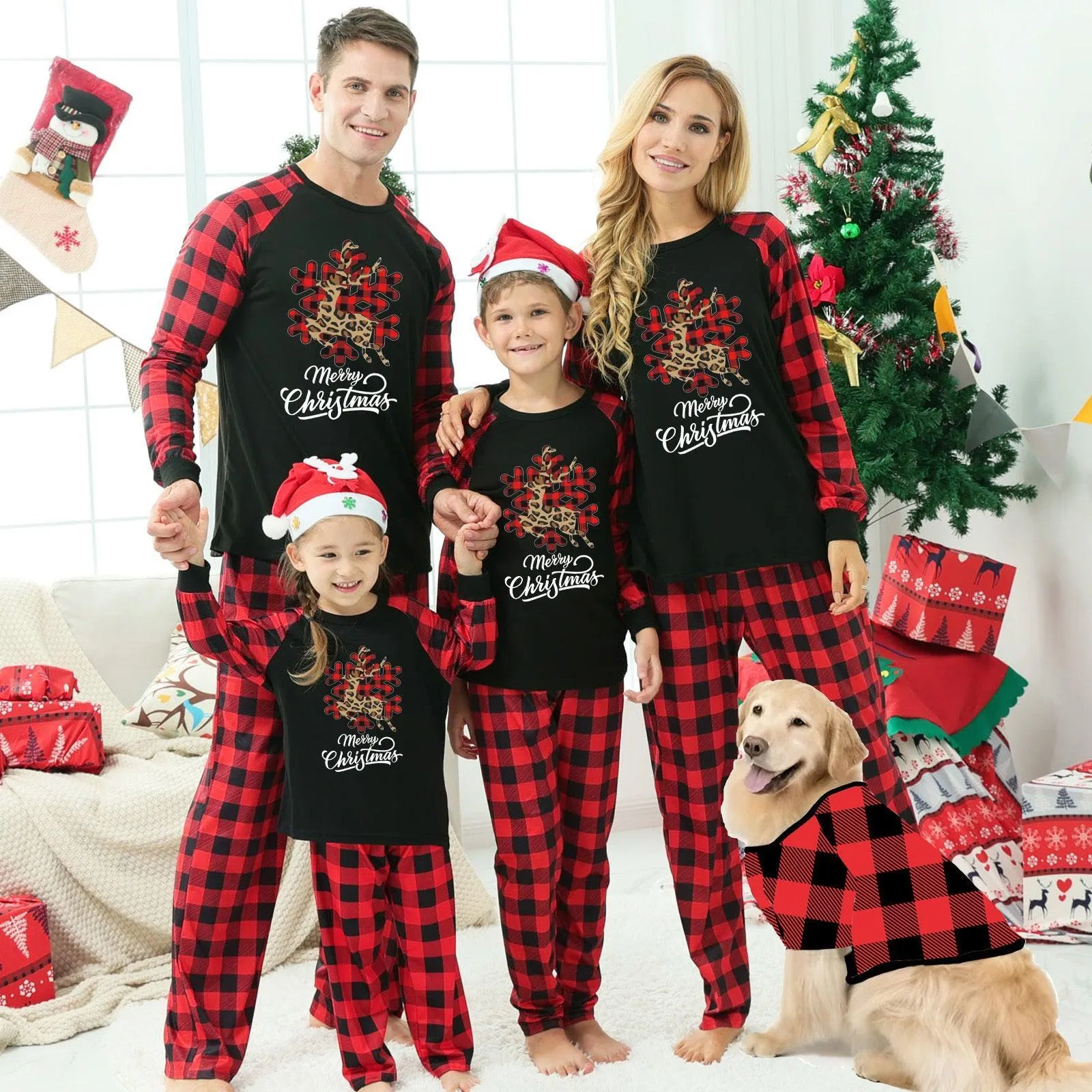 Christmas Parent-Child Homewear Pajama Suit – Festive Family Matching Set