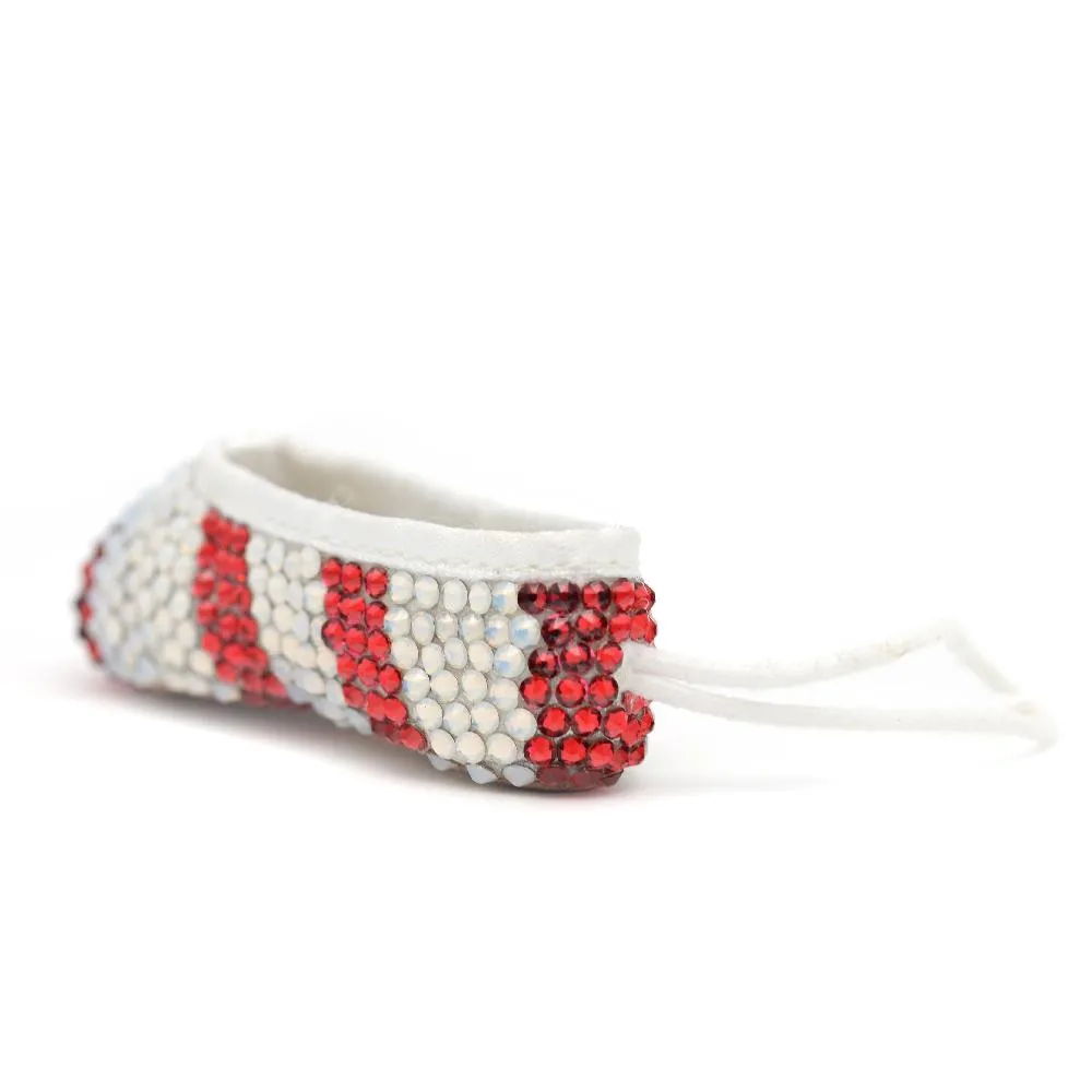 Clara Nutcracker Pointe Shoe • Miniature Pointe Shoe Ornament, Key Chain or Bag Charm