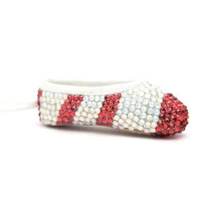 Clara Nutcracker Pointe Shoe • Miniature Pointe Shoe Ornament, Key Chain or Bag Charm