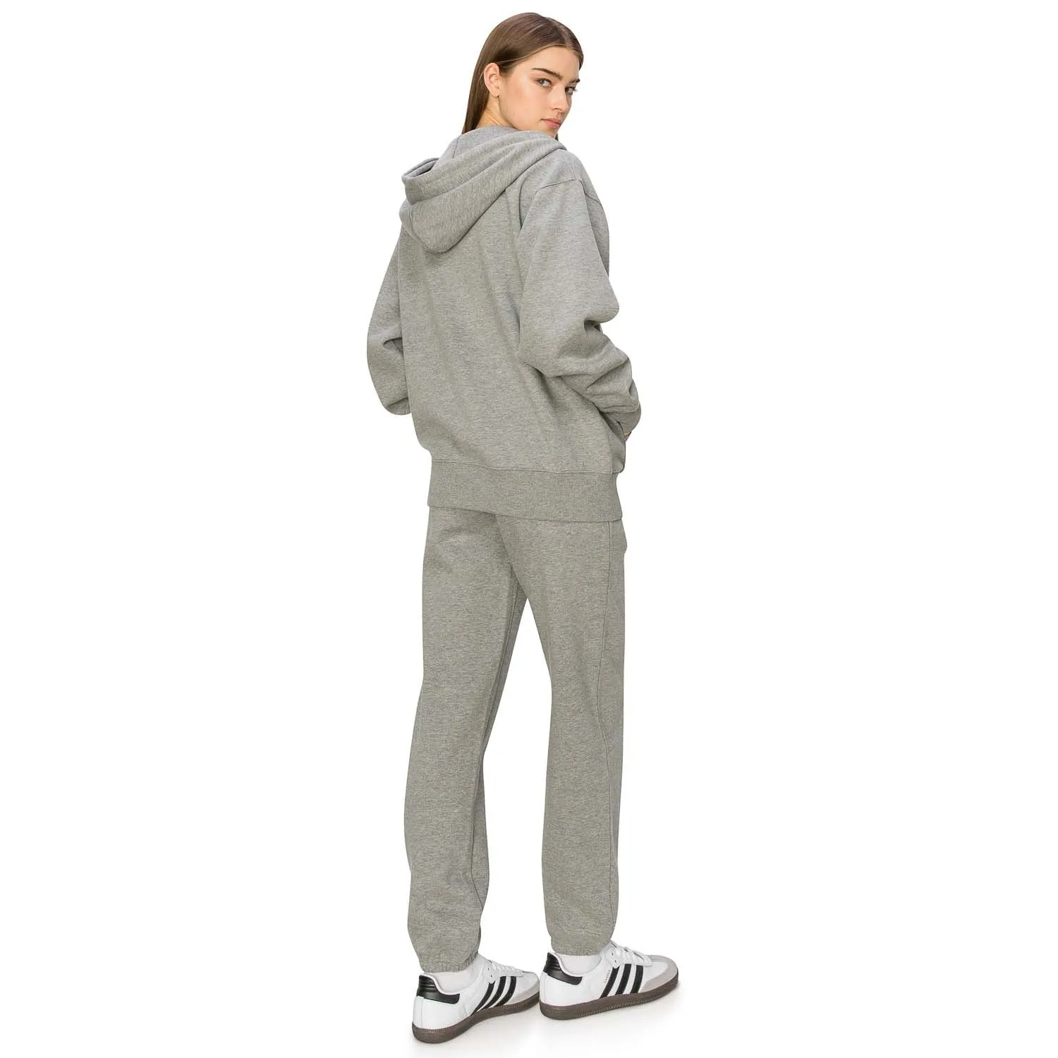 Cloud Fleece Zip Up Hoodie - Heather Dove Grey