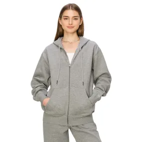 Cloud Fleece Zip Up Hoodie - Heather Dove Grey