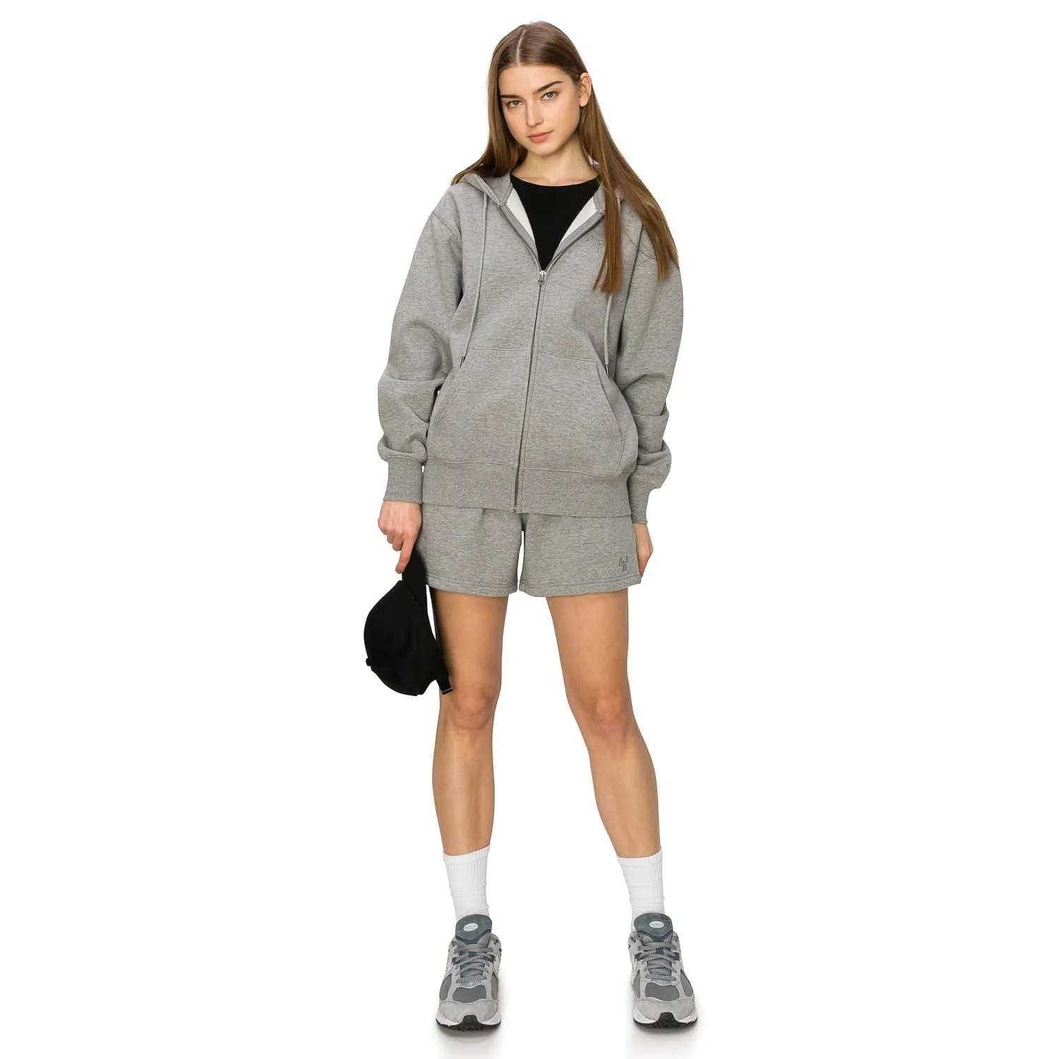Cloud Fleece Zip Up Hoodie - Heather Dove Grey