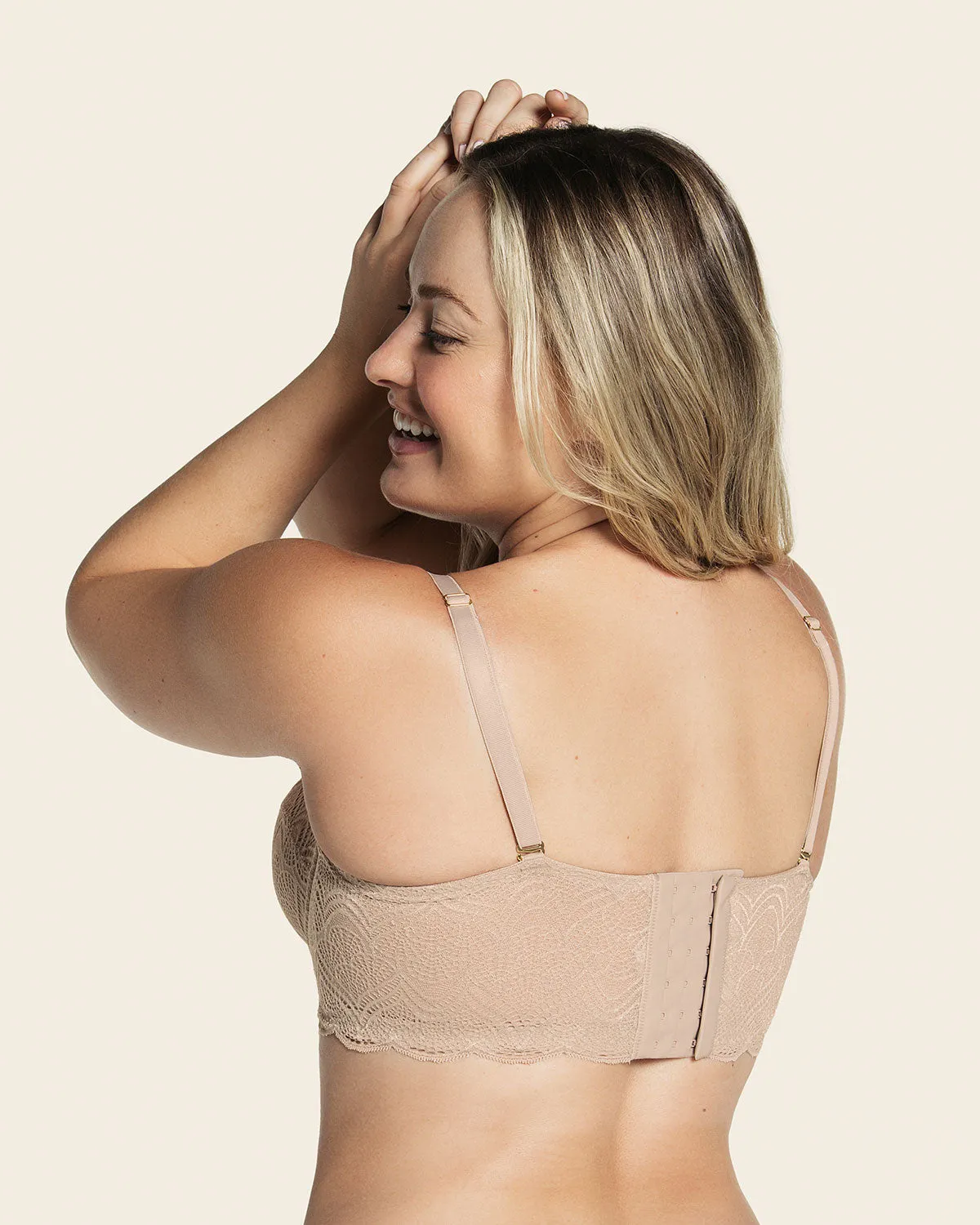 Convertible Balconette Lace Push Up Bra