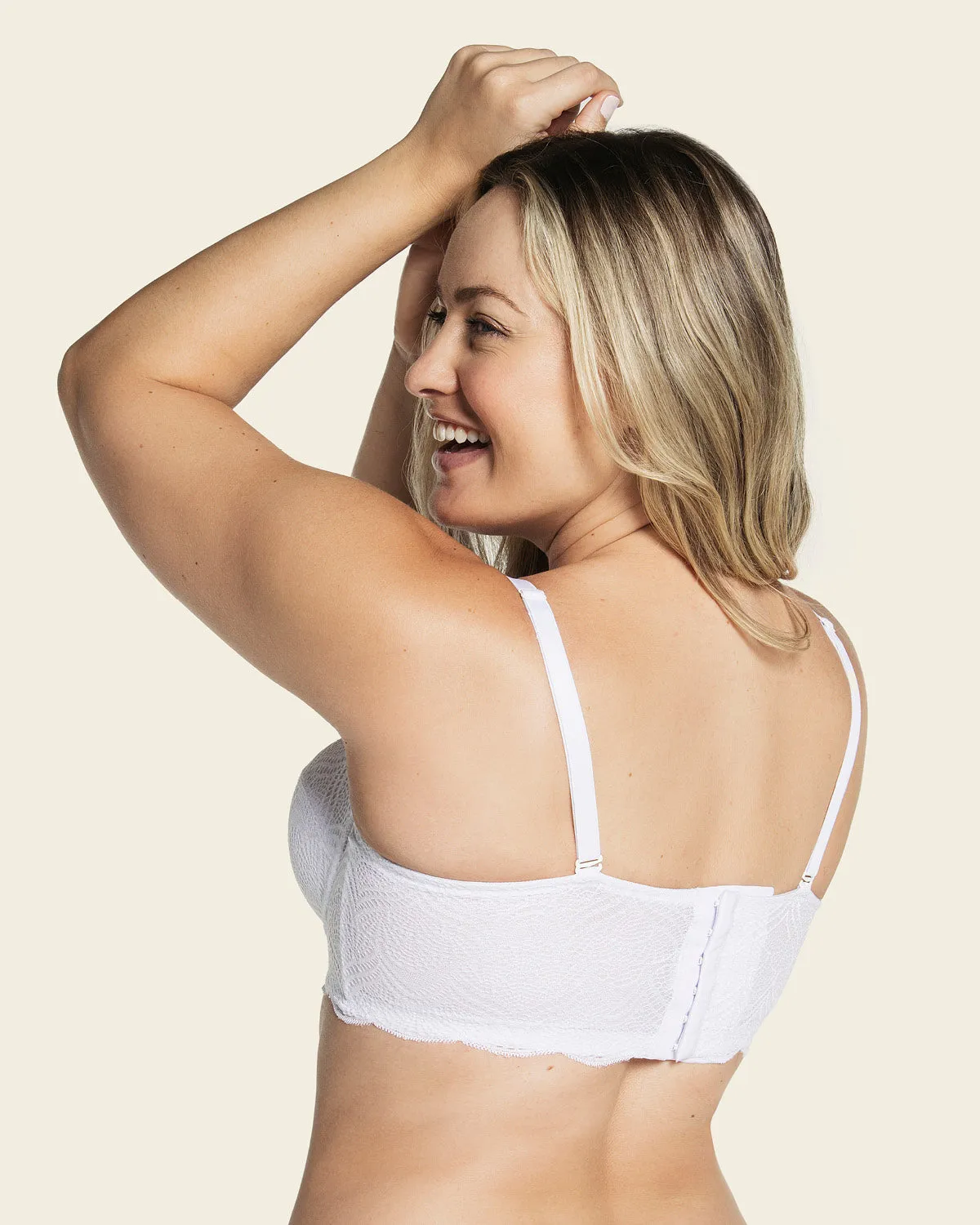 Convertible Balconette Lace Push Up Bra