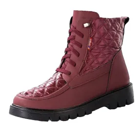 Cuzcare Women Plush Snow Boots Anti-slip Winter Orthopedic Shoes