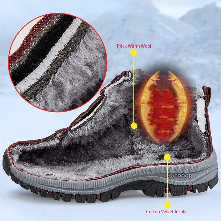 Cuzcare Women Shoes Fur Anti-slip Orthopedic Snow Boots