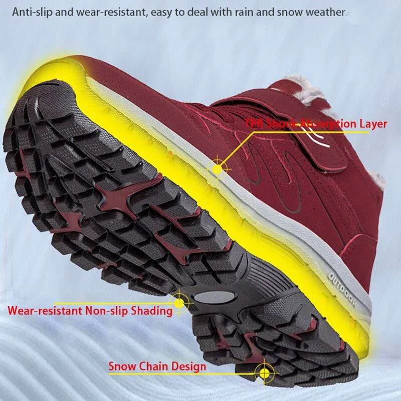 Cuzcare Women Shoes Fur Anti-slip Orthopedic Snow Boots