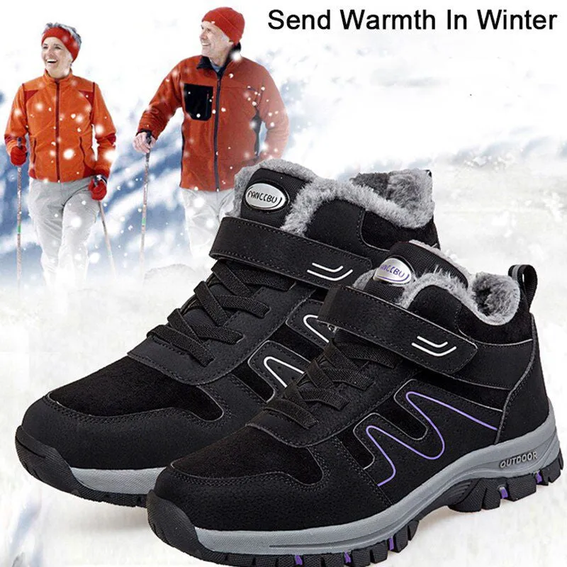 Cuzcare Women Shoes Fur Anti-slip Orthopedic Snow Boots