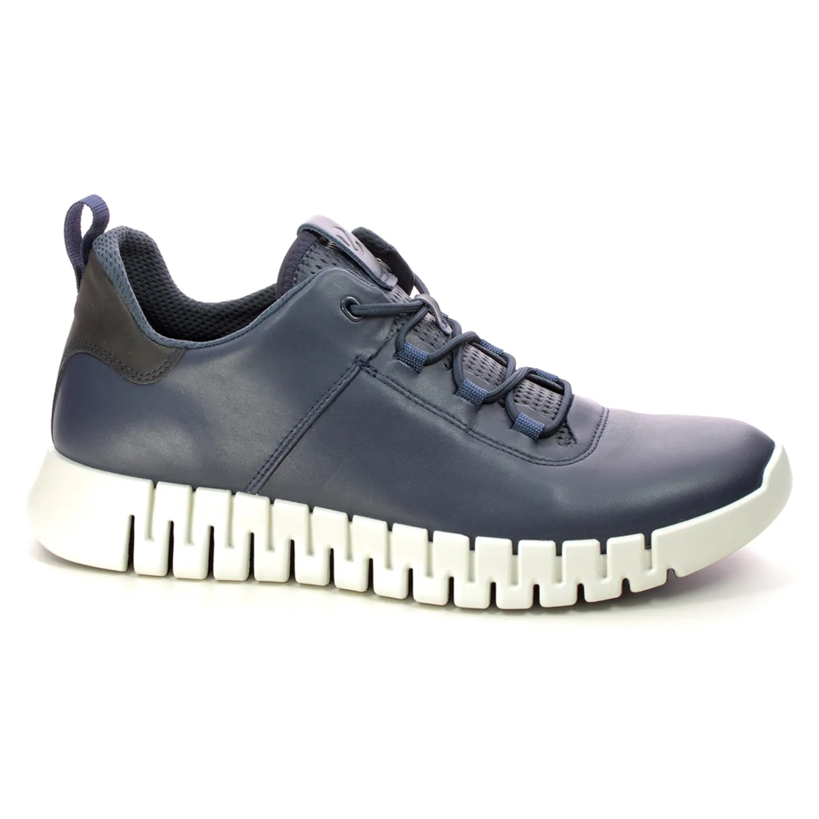 Ecco Gruuv Smooth Leather Men's Low Top Trainers