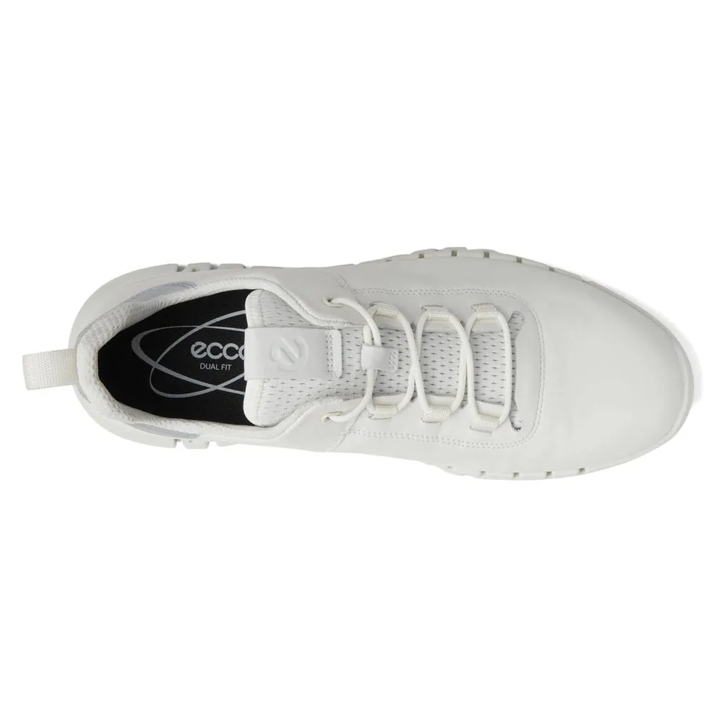 Ecco Gruuv Smooth Leather Men's Low Top Trainers