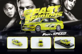 Fast Speed FS - 1:64  fast & furious Lancer four-door sports car, Evolution EVO VII 7th generation diecast model.