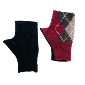 Fingerless Mittens | Argyle
