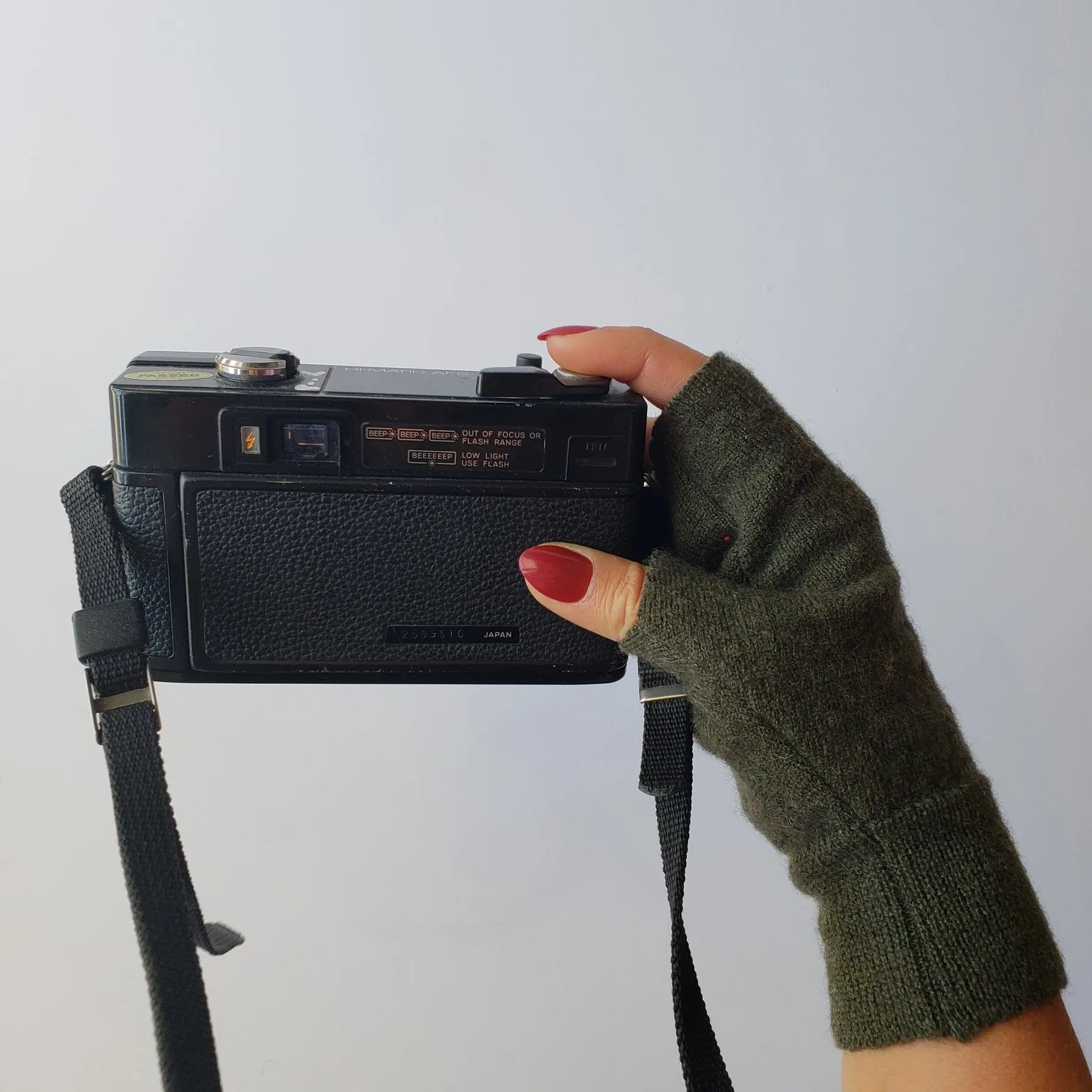 Fingerless Mittens |  Chocolate Brown