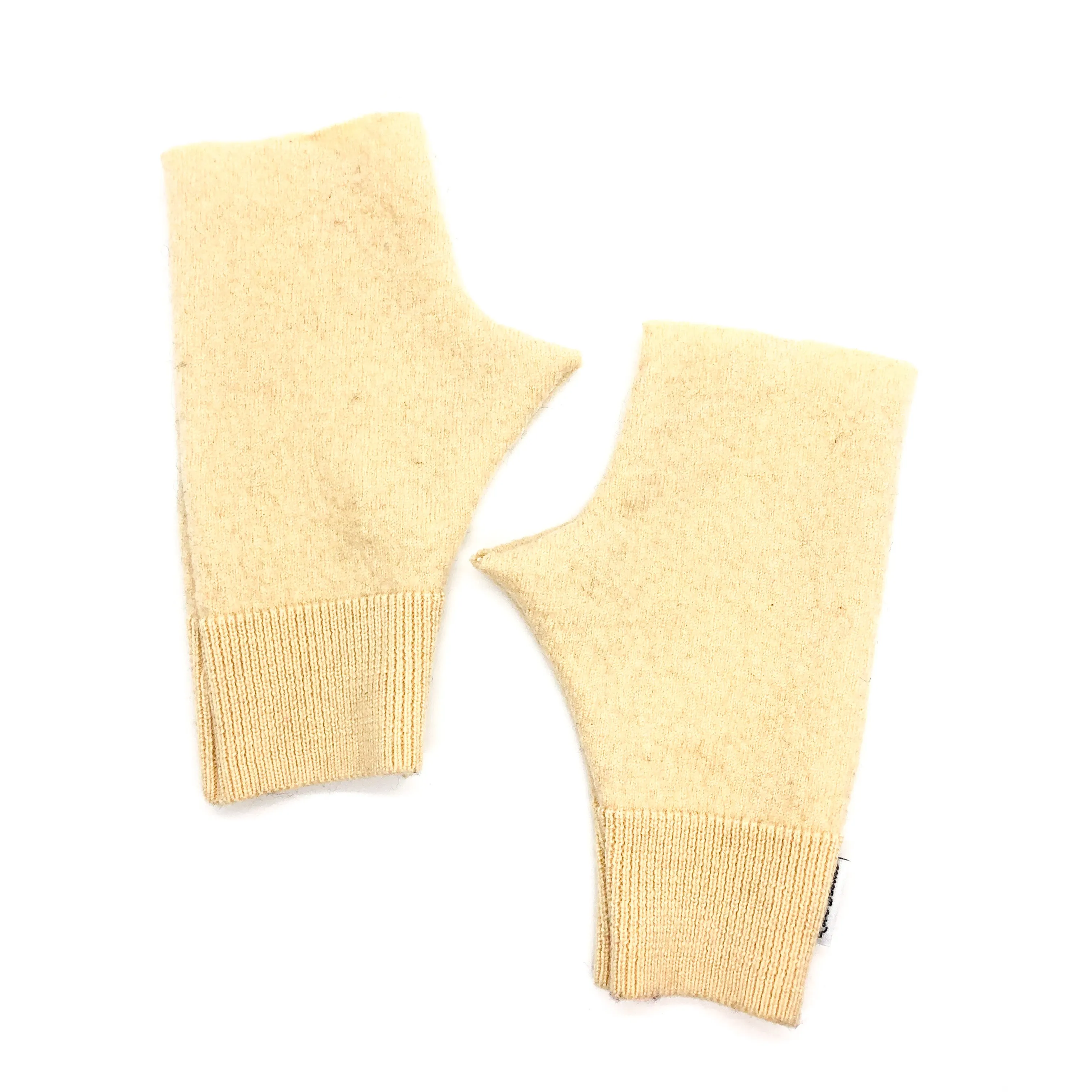 Fingerless Mittens | Creamy Yellow