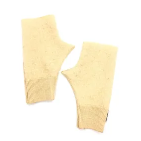 Fingerless Mittens | Creamy Yellow