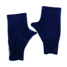 Fingerless Mittens | Dark Blue