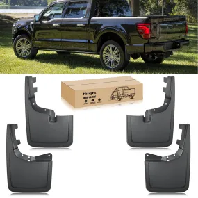 Front & Rear Set Mud Flaps for Ford F150 2021 2022 2023 2024 2025