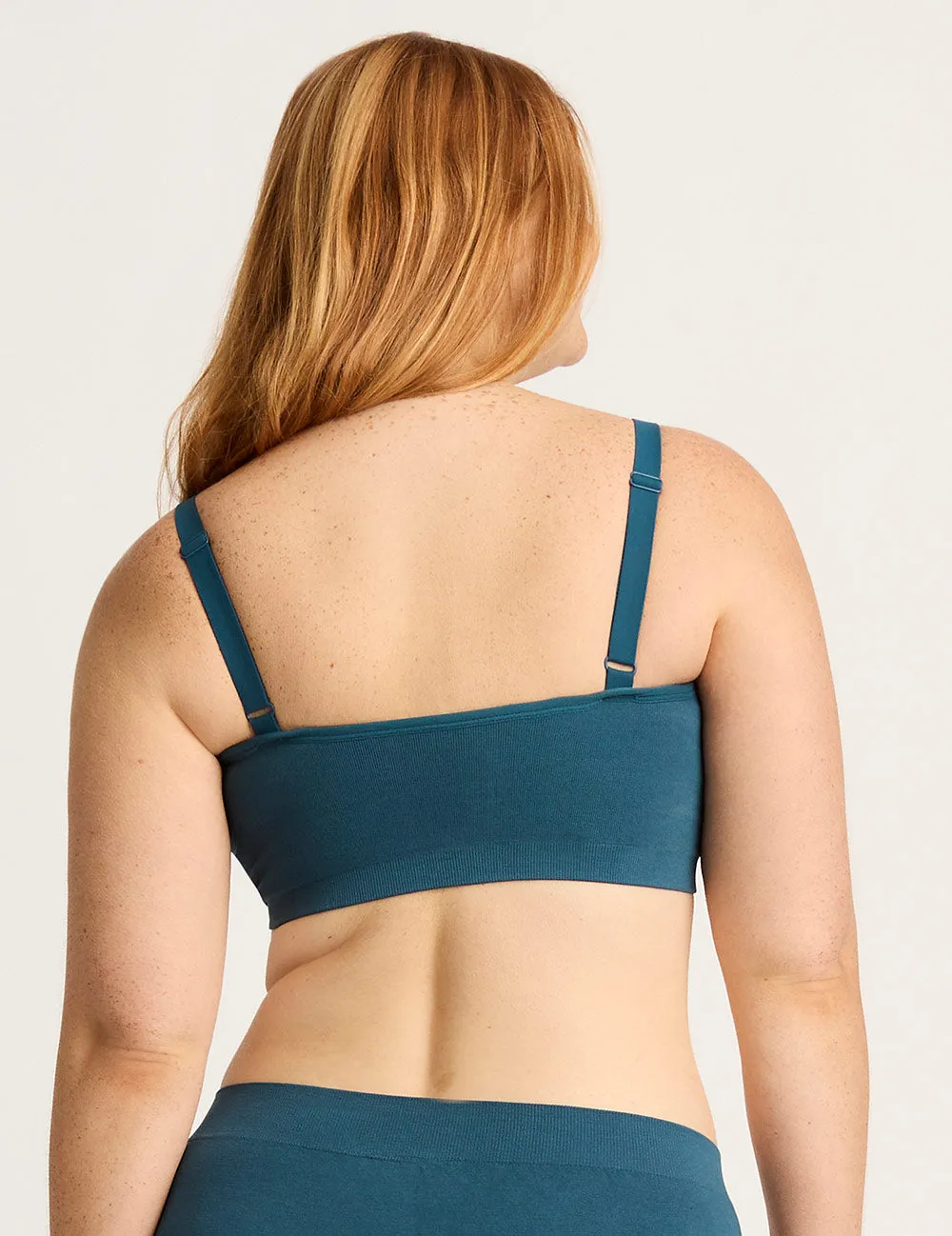 Full Bust Wireless Bra - Teal