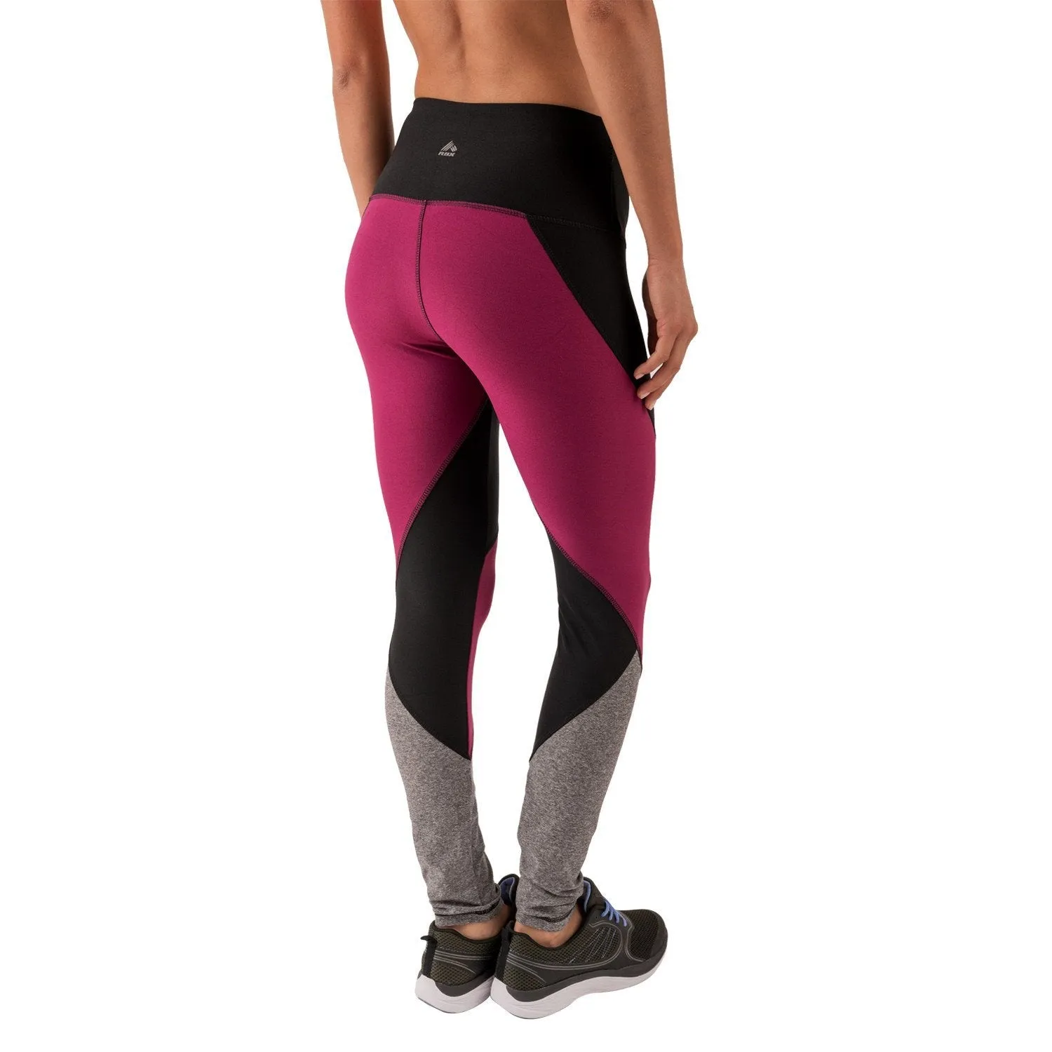 Full Length Color Block Mid Rise Lightweight Yoga Leggings