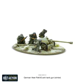 German Heer 75mm Pak 40 Winter