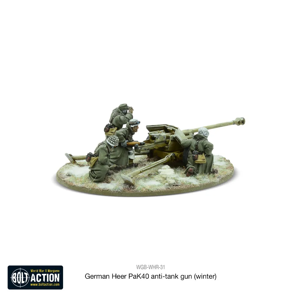 German Heer 75mm Pak 40 Winter