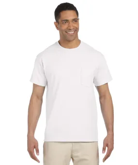 Gildan Short Sleeve Ultra Cotton Pocket T-Shirt - White