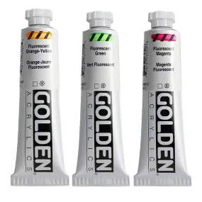 Golden Heavy Body Fluorescent & Phosphorescent Colors 2oz