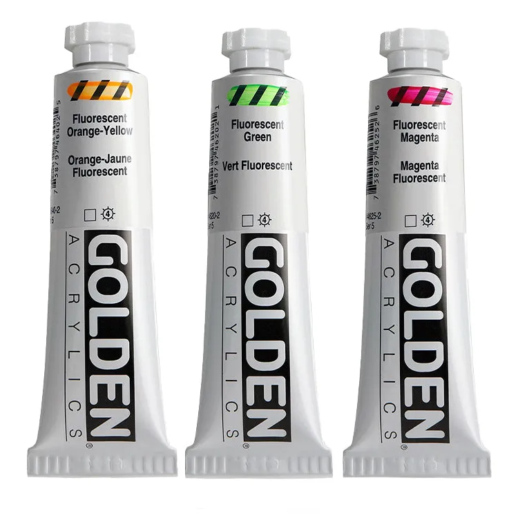 Golden Heavy Body Fluorescent & Phosphorescent Colors 2oz