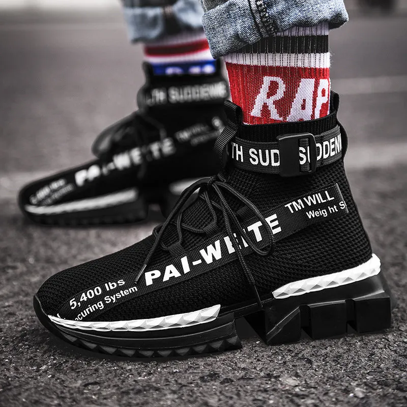 High-top sports shoes