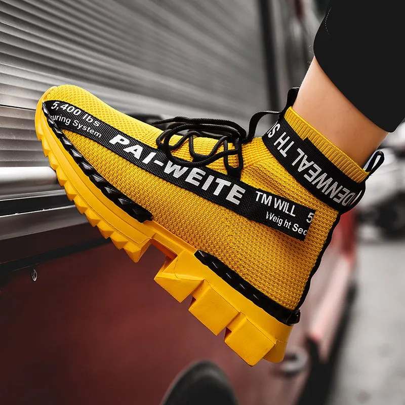 High-top sports shoes
