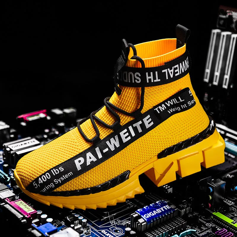 High-top sports shoes