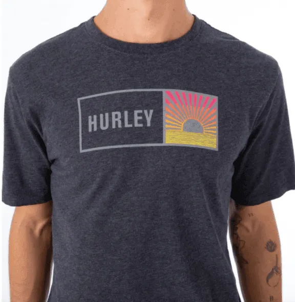 Hurley Everyday Sunbox Tee Heather Black