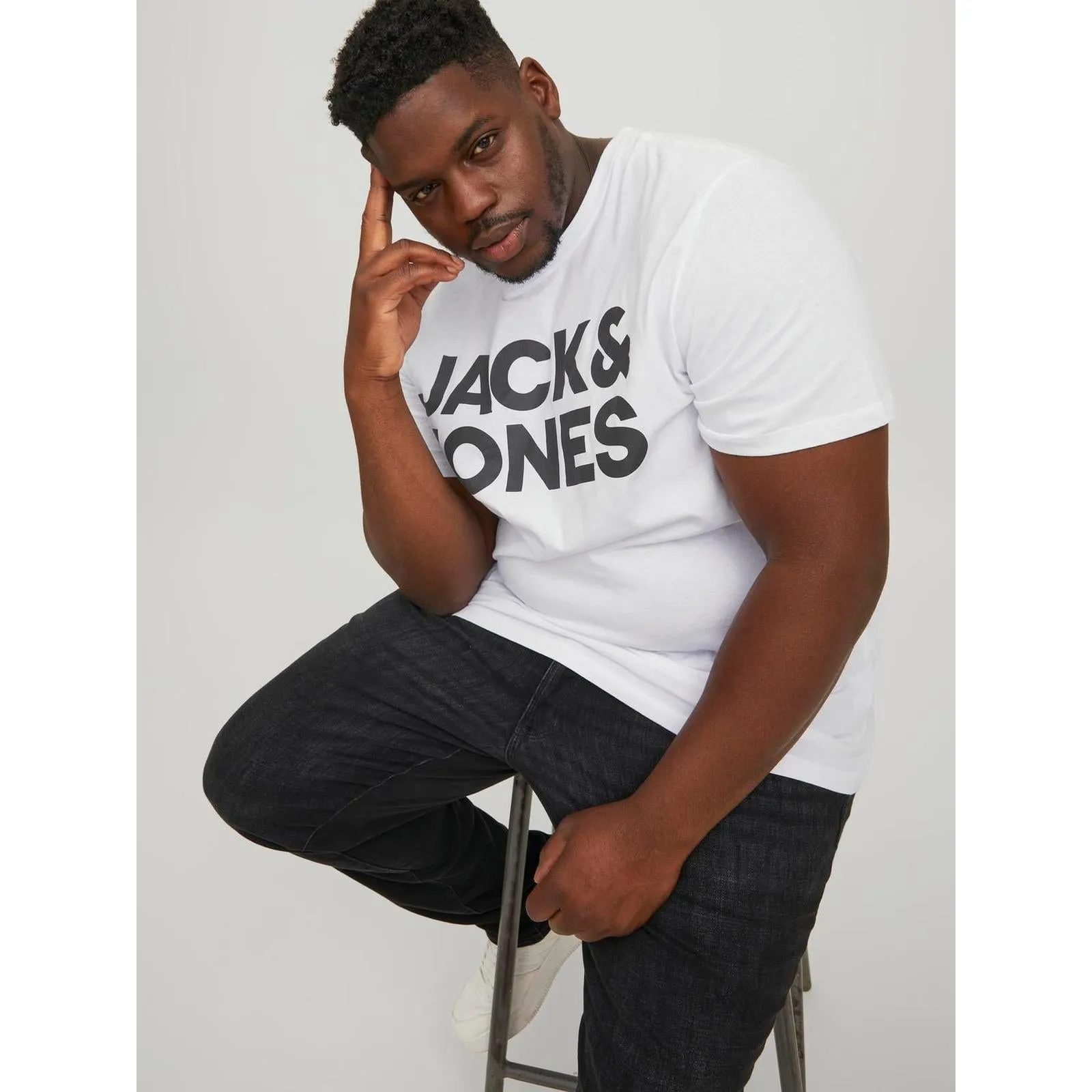Jack & Jones Mens Corp Big & Tall Short Sleeve T-Shirt