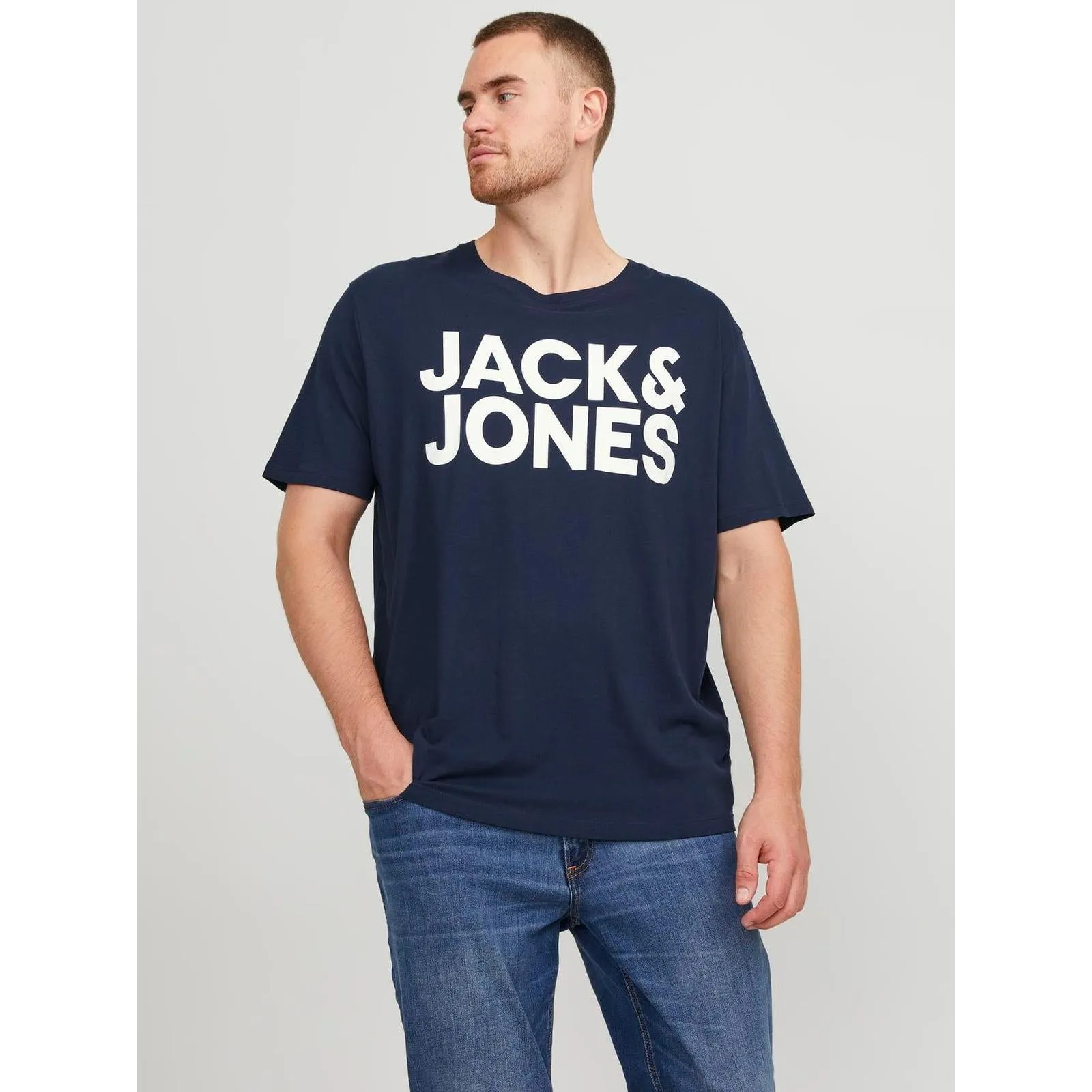 Jack & Jones Mens Corp Big & Tall Short Sleeve T-Shirt
